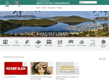 Tablet Screenshot of antalyakulturturizm.gov.tr